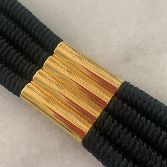 Vintage Jeweled Statement Belt or Necklace /Collar Black Franklab Designer - Picture 9 of 13